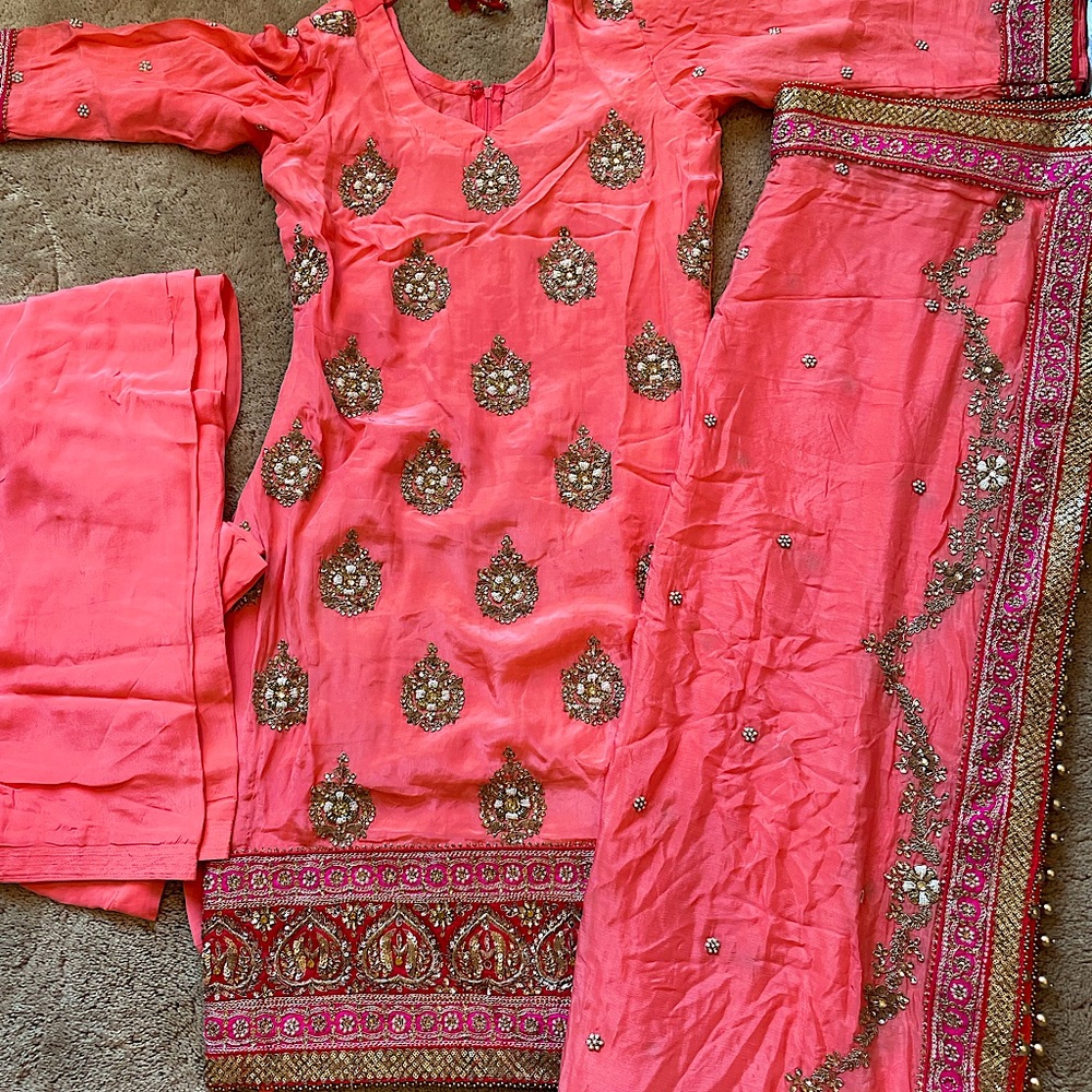 Peach Salwar Suit